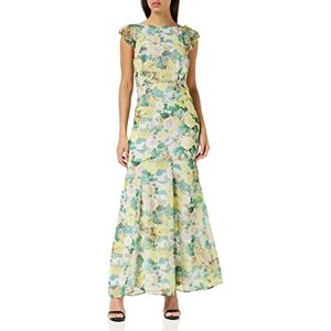 Hope & Ivy Women's The Alaska ärmlös öppen knytbar maxiklänning speciellt tillfälle, Gul/grön, 32 SE Hope & Ivy Women's The Alaska ärmlös öppen knytbar maxiklänning speciellt tillfälle, Gul/grön, 32 SE
