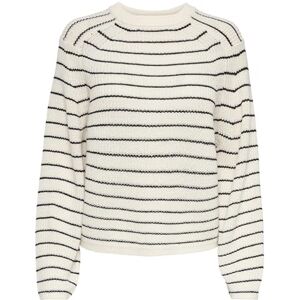 ONLY Damer Onlbase L/S O-neck KNT Noos tröja, Jet Stream/ränder: svart, M ONLY Damer Onlbase L/S O-neck KNT Noos tröja, Jet Stream/ränder: svart, M