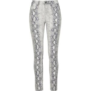 Urban Classics dam djur stretch tvilling smala byxor dam byxor, Flerfärgad (Offwhite Snake 02049), 36 Urban Classics dam djur stretch tvilling smala byxor dam byxor, Flerfärgad (Offwhite Snake 02049), 36