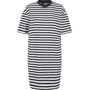 Urban Classics Ladies Oversized randig teklänning kvinnor kort klänning svart/vita basics, Svart/vit, XS Urban Classics Ladies Oversized randig teklänning kvinnor kort klänning svart/vita basics, Svart/vit, XS