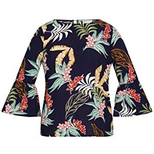 SANIKA Damblus, Marin flerfärgad, S SANIKA Damblus, Marin flerfärgad, S