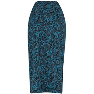 Trendyol Dam dam mini bodycon stickad kjol, blå, S, BLÅ, S Trendyol Dam dam mini bodycon stickad kjol, blå, S, BLÅ, S
