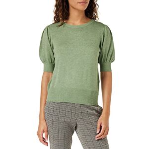 Minus Dam Liva Puff halv ärm stickad pullover grön UK höst damer tröjor storlek XXL t-shirt, 3009m basilika grön melange, XXL Minus Dam Liva Puff halv ärm stickad pullover grön UK höst damer tröjor storlek XXL t-shirt, 3009m basilika grön melange, XXL