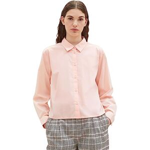 TOM TAILOR Denim dam boxy basic skjorta blus, 14557-ljus engelsk ros, XL TOM TAILOR Denim dam boxy basic skjorta blus, 14557-ljus engelsk ros, XL