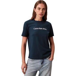 Calvin dam A- INST. Logo Classic TEE SS LV047C912G grafiska t-shirts, blå (marinblå blågrön), XL, Blå (marinblå blågrön), XL Calvin dam A- INST. Logo Classic TEE SS LV047C912G grafiska t-shirts, blå (marinblå blågrön), XL, Blå (marinblå blågrön), XL