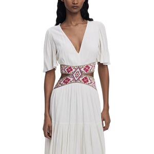 Desigual Casual Klänning för kvinnor, Vit, M Desigual Casual Klänning för kvinnor, Vit, M