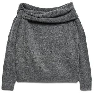 VERO MODA Vmlovely LS Offshoulder pullover tröja, grå, M, Grå, M VERO MODA Vmlovely LS Offshoulder pullover tröja, grå, M, Grå, M