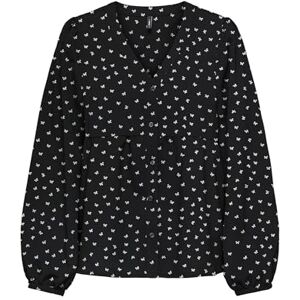 ONLY Onlnova Life Vis L/S Ebba Top, svart, XS ONLY Onlnova Life Vis L/S Ebba Top, svart, XS
