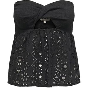 ONLY Onlaurora Tube Top WVN för kvinnor, svart, M ONLY Onlaurora Tube Top WVN för kvinnor, svart, M
