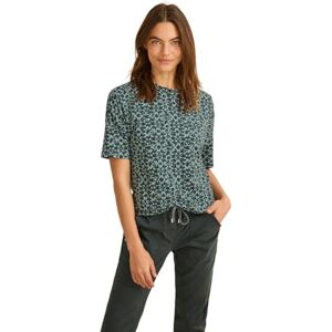 Cecil T-shirt med knappdetalj, Cool Salvia Green, XS Cecil T-shirt med knappdetalj, Cool Salvia Green, XS