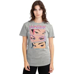 KPop Demon Hunters kvinnors Huntrix ögon serietidning dam t-shirt, rosa t-shirt, Atletisk Heather, M KPop Demon Hunters kvinnors Huntrix ögon serietidning dam t-shirt, rosa t-shirt, Atletisk Heather, M