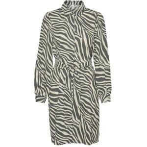 VERO MODA dam Vmteagan L/S Abk Shirt Dress WVN Btq Ga klänning, Balsam grön/apop: teagan, S VERO MODA dam Vmteagan L/S Abk Shirt Dress WVN Btq Ga klänning, Balsam grön/apop: teagan, S