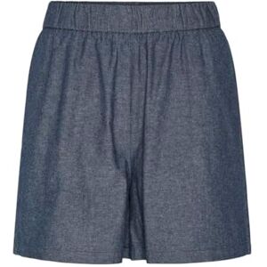 PIECES dam Pcmia Hw denim mm shorts, Mellanblå denim, S PIECES dam Pcmia Hw denim mm shorts, Mellanblå denim, S