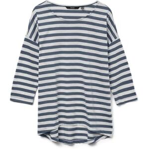VERO MODA dam Vmluna Malena 3/4 Top Ga JRS Noos, Kina blå, XS VERO MODA dam Vmluna Malena 3/4 Top Ga JRS Noos, Kina blå, XS