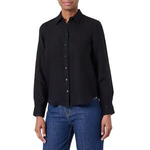 GANT REG LINEN SHIRT, svart, 36 GANT REG LINEN SHIRT, svart, 36