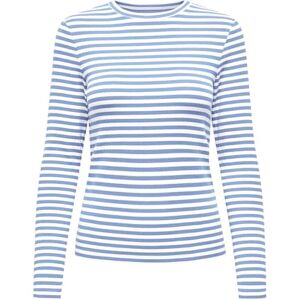 ONLY Onlaida L/S randig topp JRS, Provence, XXS ONLY Onlaida L/S randig topp JRS, Provence, XXS