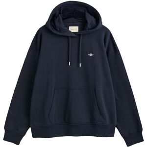 GANT Shield Huvtröja för kvinnor, Kvällsblå, XL GANT Shield Huvtröja för kvinnor, Kvällsblå, XL