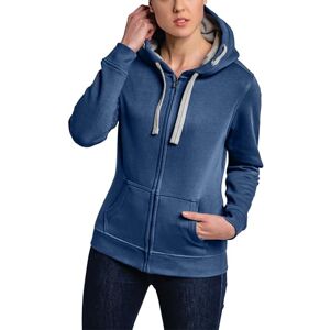 HRM Huvjacka för kvinnor I Premium huvjacka för kvinnor med kontrastfoder I basic huvtröja med dragkedja I huvtröja I Högkvalitativa och hållbara damtoppar, Denim, M HRM Huvjacka för kvinnor I Premium huvjacka för kvinnor med kontrastfoder I basic huvtröja med dragkedja I huvtröja I Högkvalitativa och hållbara damtoppar, Denim, M