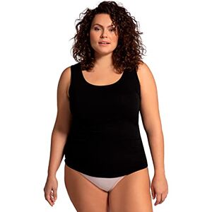 Ulla Popken damer stora storlekar överdimensionerade plus size undertröja, breda remmar, smal, ekologisk bomull, ärmlös svart 42 790721130-42+, svart, 42-44 Ulla Popken damer stora storlekar överdimensionerade plus size undertröja, breda remmar, smal, ekologisk bomull, ärmlös svart 42 790721130-42+, svart, 42-44