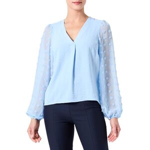 Vila Visilua L/S V-hals topp/E långärmad blus, Kentucky Blå, 36 Vila Visilua L/S V-hals topp/E långärmad blus, Kentucky Blå, 36