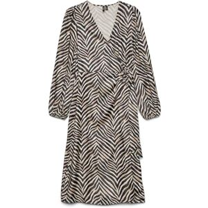 VERO MODA Vmvina Sonya Ls Calf Wrap Dress WVN Ga, svart, S VERO MODA Vmvina Sonya Ls Calf Wrap Dress WVN Ga, svart, S