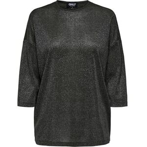 ONLY Onlsilvery Glamour Lurex 3/4 Top JRS, Russin, L ONLY Onlsilvery Glamour Lurex 3/4 Top JRS, Russin, L