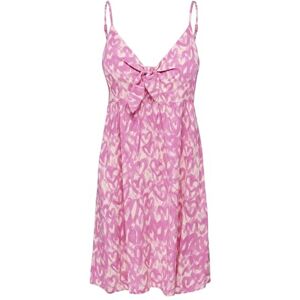 ONLY Onlnova Life Vis Jules Dress AOP, Chockande rosa, S ONLY Onlnova Life Vis Jules Dress AOP, Chockande rosa, S