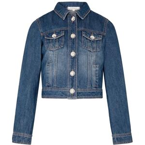 Morgan Kvinna kort jeansjacka med knäppning storlek 42, Sten jeans, 40 Morgan Kvinna kort jeansjacka med knäppning storlek 42, Sten jeans, 40