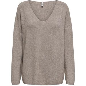 ONLY Dam Onlibi Ls Rib lös V-hals Cc KNT, Svampar, S ONLY Dam Onlibi Ls Rib lös V-hals Cc KNT, Svampar, S