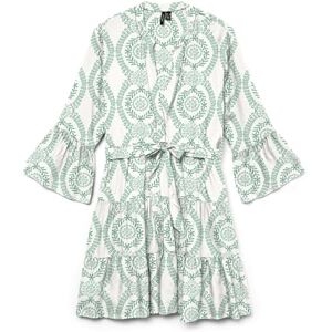 VERO MODA dam Vmmelba 3/4 kort bälte klänning WVN Ga Noos, Snövit, XS VERO MODA dam Vmmelba 3/4 kort bälte klänning WVN Ga Noos, Snövit, XS