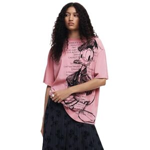 Desigual TS_Donald, 3049, rosa, M, Röd, M Desigual TS_Donald, 3049, rosa, M, Röd, M