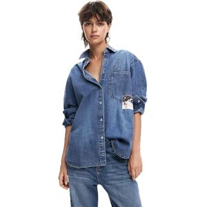 Desigual CAM_The Best M, 5034 denim baby blå, XS, blå, XS Desigual CAM_The Best M, 5034 denim baby blå, XS, blå, XS