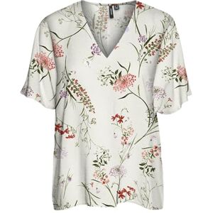 VERO MODA dam Vmeasy Joy Ss V-hals WVN Ga Top, Björk/vicka, M VERO MODA dam Vmeasy Joy Ss V-hals WVN Ga Top, Björk/vicka, M