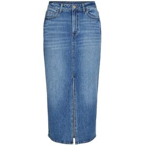Vila VIJAF HW midiklänning denim kjol NOOS, Medium blå denim/detalj: tvätta Mbd-011, 40 Vila VIJAF HW midiklänning denim kjol NOOS, Medium blå denim/detalj: tvätta Mbd-011, 40