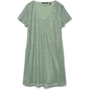 VERO MODA Vmmaya Ss V Neck Short Dress JRS Spe, Säkringsgrön, M VERO MODA Vmmaya Ss V Neck Short Dress JRS Spe, Säkringsgrön, M