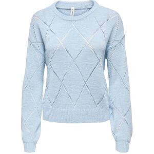 ONLY Onlgeenas LS Structure O-Neck Knt Nca, ljus himmel, S för kvinnor, Ljus himmel, S ONLY Onlgeenas LS Structure O-Neck Knt Nca, ljus himmel, S för kvinnor, Ljus himmel, S
