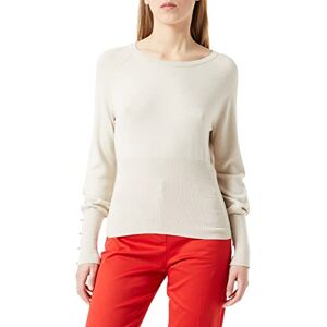 Morgan Dam långärmad tröja rund hals Mateo beige medium TXL, Beige färg, XL Morgan Dam långärmad tröja rund hals Mateo beige medium TXL, Beige färg, XL