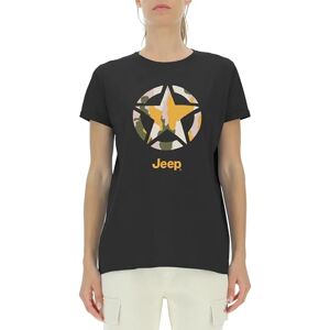 Jeep O102927-B000 Dam T-shirt Oversize Stjärna Tryck Botten Bark Kamouflage Ärm med upplopp J23W Dam Svart XS, Svart, XS Jeep O102927-B000 Dam T-shirt Oversize Stjärna Tryck Botten Bark Kamouflage Ärm med upplopp J23W Dam Svart XS, Svart, XS
