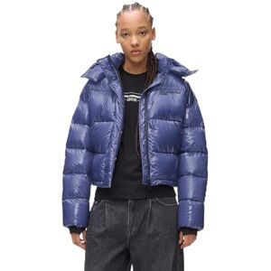KARL LAGERFELD JEANS , Dam, Boxy Puffer, Boxy Fit, Blå, XL KARL LAGERFELD JEANS , Dam, Boxy Puffer, Boxy Fit, Blå, XL