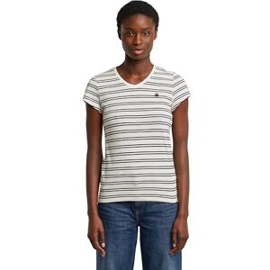 G-STAR RAW 8719965012981 Eyben Slim V-Neck Top 2.0, Flerfärgad (milk/Dk Black Double Stripe D24533-d244-h734), XXL G-STAR RAW 8719965012981 Eyben Slim V-Neck Top 2.0, Flerfärgad (milk/Dk Black Double Stripe D24533-d244-h734), XXL