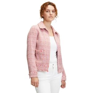 Cartoon Tecknad jacka dam tweedblazer med fickor, flerfärgad, 56 cm, kort längd, rak passform, storlek 4845, ROSA, 40 Cartoon Tecknad jacka dam tweedblazer med fickor, flerfärgad, 56 cm, kort längd, rak passform, storlek 4845, ROSA, 40