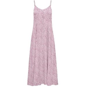 ONLY Onlnova Life Vis Gigi Long Dress AOP, Fuchsia Fedora, XS ONLY Onlnova Life Vis Gigi Long Dress AOP, Fuchsia Fedora, XS