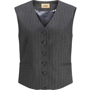 JJXX JACK & JONES dam Jxmary borstad väst TLR kostymväst, Mörkgrå melange/ränder: ljusgrå, M JJXX JACK & JONES dam Jxmary borstad väst TLR kostymväst, Mörkgrå melange/ränder: ljusgrå, M