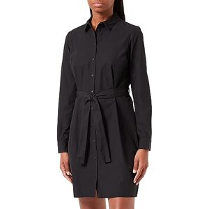 PIECES Bestseller A/S Dam Pcnika Ls Shirt tie Dress Noos Bc klänning, svart, XS PIECES Bestseller A/S Dam Pcnika Ls Shirt tie Dress Noos Bc klänning, svart, XS