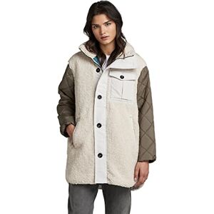 G-STAR RAW Kvinnors teddy mix jacka, beige/khaki (Ecru C454-159), L G-STAR RAW Kvinnors teddy mix jacka, beige/khaki (Ecru C454-159), L