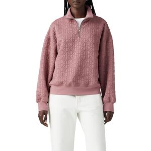 Levi's Navarro quiltad 1/4 dragkedja sweatshirt, Rose taupe, S Levi's Navarro quiltad 1/4 dragkedja sweatshirt, Rose taupe, S