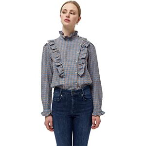 Minus dam Milea skjorta, 9353 Stone Blue Checked, 46 Minus dam Milea skjorta, 9353 Stone Blue Checked, 46