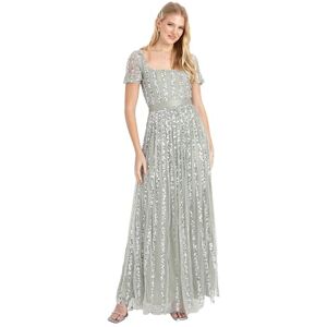 Maya Deluxe Dam maxi tillfälle klänning paljett fyrkantig hals hög midja ett snitt kvällsdräkt för bröllopsgäst svart klänning, 50 dam, svart, 48 Maya Deluxe Dam maxi tillfälle klänning paljett fyrkantig hals hög midja ett snitt kvällsdräkt för bröllopsgäst svart klänning, 50 dam, svart, 48