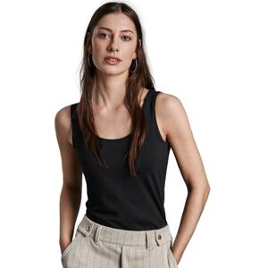 Street One Basic Top i enfärgad, svart, 46 Street One Basic Top i enfärgad, svart, 46