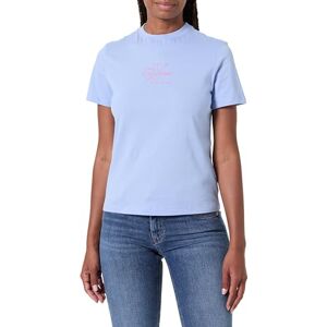 Calvin Jeans grafiska t-shirts för kvinnor, Blå (måttlig blå), XXS Calvin Jeans grafiska t-shirts för kvinnor, Blå (måttlig blå), XXS